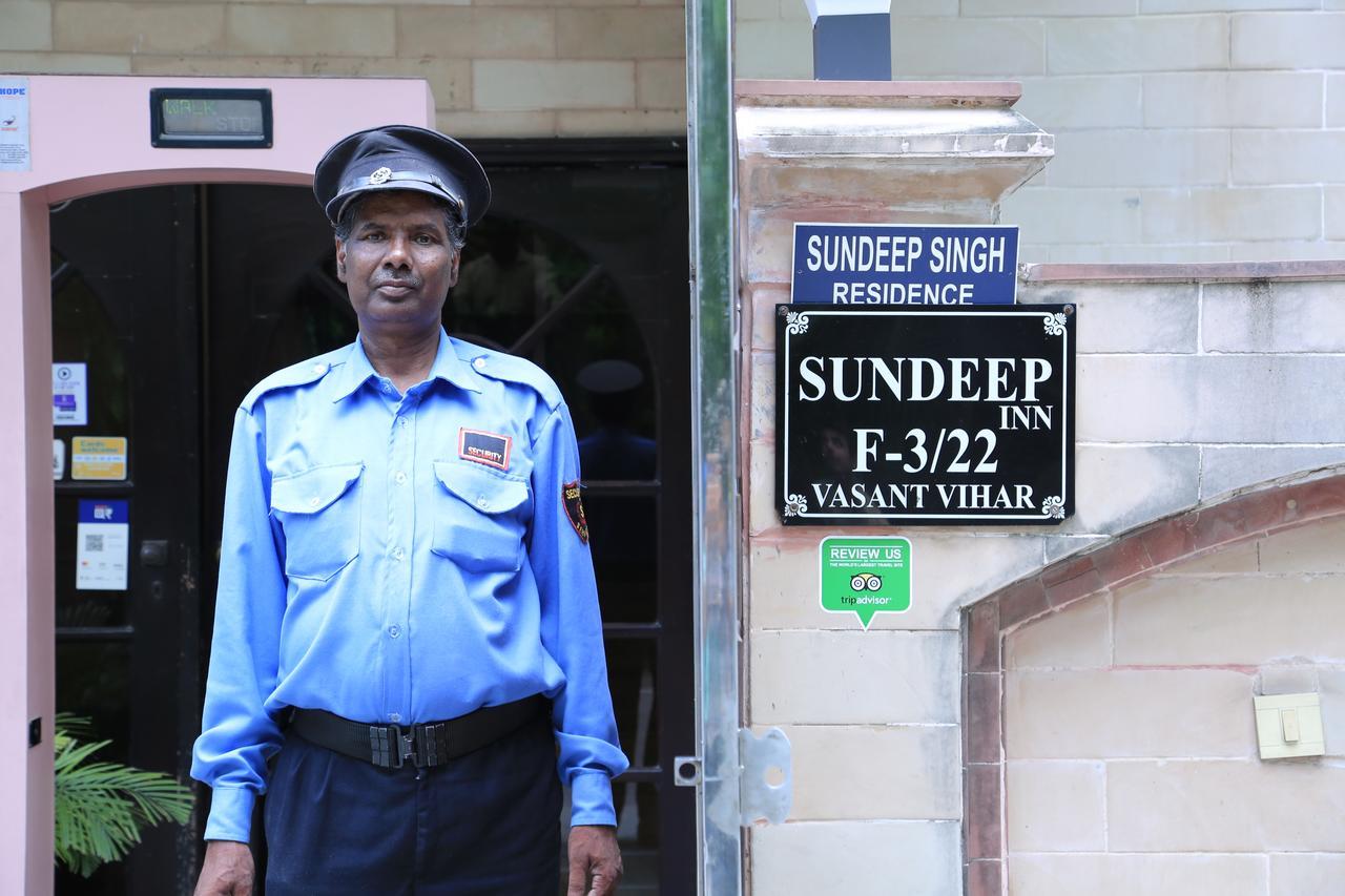 Hotel Sundeep Inn Neu-Delhi Exterior foto